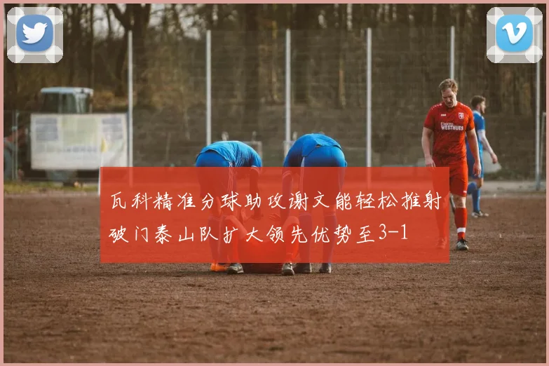瓦科精准分球助攻谢文能轻松推射破门泰山队扩大领先优势至3-1